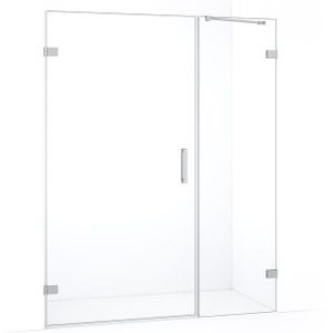 Diamond Douchedeur | 145 cm Chroom Helder glas Draaideur
