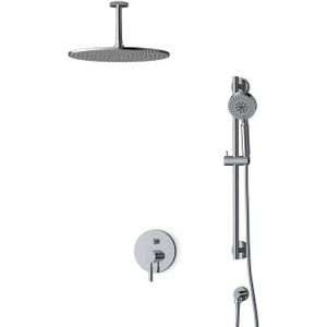 Radius Regendouche Inbouw | Chroom 35 cm Regendouche Eéngreeps