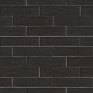 Wandtegel Paletta Neutral Zwart 6,5x26cm Uni Zwart Niet Gerectificeerd