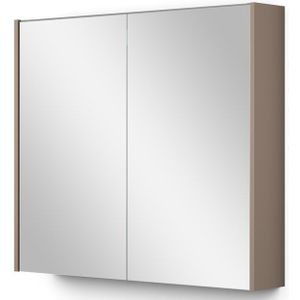 Spiegelkast Met Verlichting Modulo 80x70cm Taupe