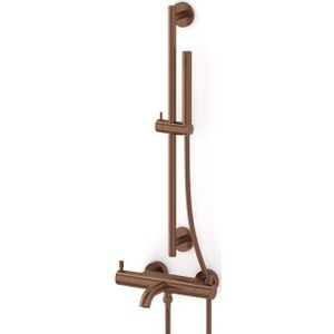 Radius opbouw badkranenset | Koper Thermostaatkraan met handdouche 1 stand