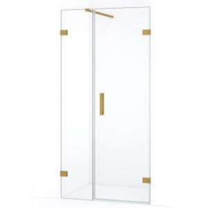 Diamond Douchedeur | 95 cm Goud Helder glas Draaideur