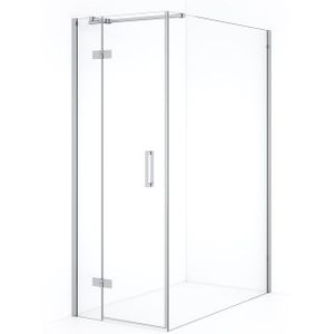 Diamond Douchecabine | 140x80 cm Chroom Helder glas Draaideur Rechthoek