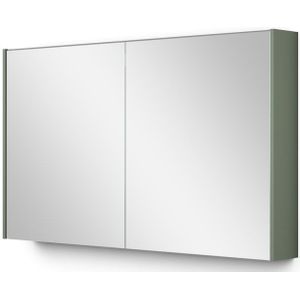 Spiegelkast Met Verlichting Modulo 120x70cm Saliegroen