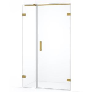 Diamond Douchedeur | 115 cm Goud Helder glas Draaideur