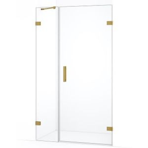 Diamond Douchedeur | 115 cm Goud Helder glas Draaideur