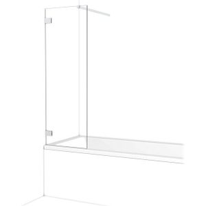 Diamond Badwand | 50 cm Chroom Helder glas