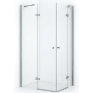Amber Douchecabine | 90x70 cm Chroom Helder glas Draaideur Rechthoek