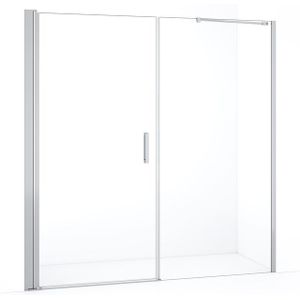 Diamond Douchedeur | 190 cm Chroom Helder glas Draaideur