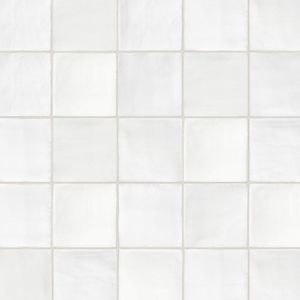 Mica White Mix Wandtegel | 13x13cm Uni Wit Glanzend Witjes