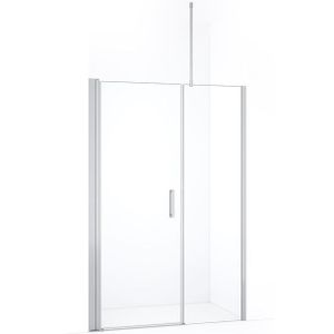 Diamond Douchedeur | 140 cm Chroom Helder glas Draaideur