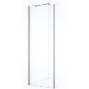 Zircon Comfort Inloopdouche | 70 cm Chroom Helder glas Vaste wand met zijwand