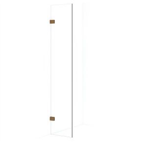 Diamond Inloopdouche | 40 cm Koper Helder glas Vaste wand