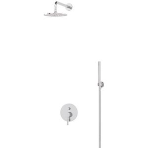 Radius Regendouche Inbouw | Chroom 20 cm Regendouche Eéngreeps
