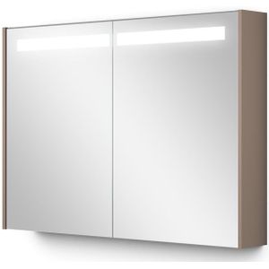 Spiegelkast Met Verlichting Modulo 100x70cm Taupe