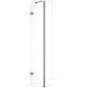 Diamond Inloopdouche | 40 cm Rvs Helder glas Vaste wand met zijwand