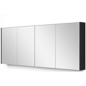 Spiegelkast Met Verlichting Modulo 180x70cm Hoogglans Zwart