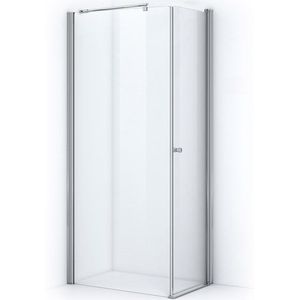 Zircon Essence Douchecabine | 90x60 cm Chroom Helder glas Draaideur Rechthoek