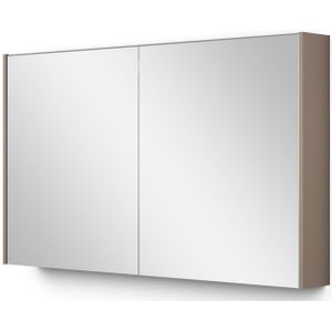 Spiegelkast Met Verlichting Modulo 120x70cm Taupe