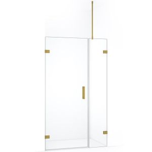 Diamond Douchedeur | 105 cm Goud Helder glas Draaideur