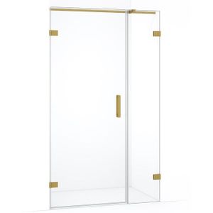 Diamond Douchedeur | 95 cm Goud Helder glas Draaideur