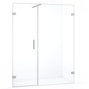 Diamond Douchedeur | 145 cm Chroom Helder glas Draaideur