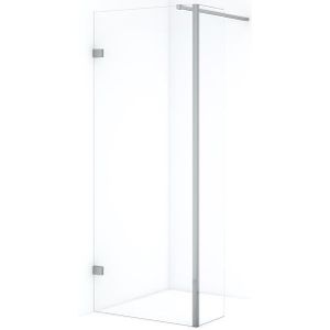 Diamond Inloopdouche | 80 cm Chroom Helder glas Vaste wand met zijwand