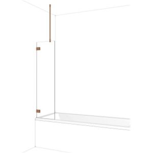 Diamond Badwand | 40 cm Koper Helder glas