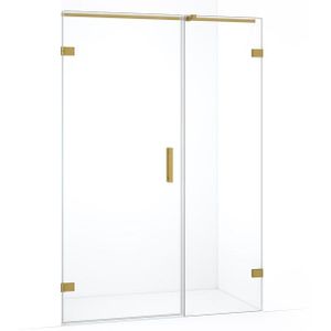 Diamond Douchedeur | 115 cm Goud Helder glas Draaideur