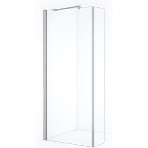 Zircon Comfort Inloopdouche | 80 cm Chroom Helder glas Vaste wand met zijwand