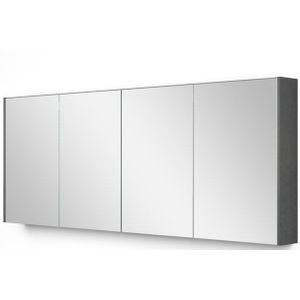 Spiegelkast Met Verlichting Modulo 180x70cm Donkergrijs Beton