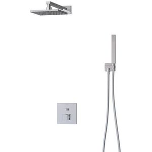 Cubic Regendouche Inbouw | Chroom 20 cm Regendouche Eéngreeps