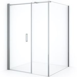 Cabine de douche 75 x 75 en PVC mod. Aquarium avec ouverture centrale