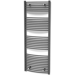 Venus Handdoekradiator | 60x170 cm Donkergrijs 983 Watt Staal Centrale verwarming