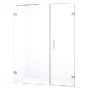 Diamond Douchedeur | 155 cm Chroom Helder glas Draaideur
