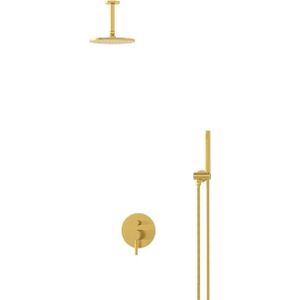 Radius Regendouche Inbouw | Goud 20 cm Regendouche Eéngreeps