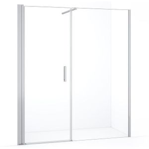 Diamond Douchedeur | 160 cm Chroom Helder glas Draaideur