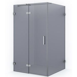 Diamond Douchecabine | 120x110 cm Chroom Rookglas Draaideur Rechthoek