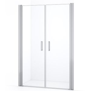 Diamond Douchedeur | 120 cm Chroom Helder glas Pendeldeur