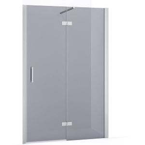 Diamond Douchedeur | 110 cm Chroom Rookglas Draaideur