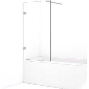 Diamond Badwand | 75 cm Rvs Helder glas