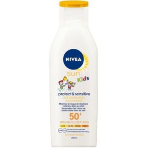nivea Zonnebrand melk sun kids protect & sensitive spf50+ 200ml