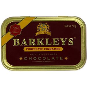 barkleys Chocolate cinnamon mints 50g