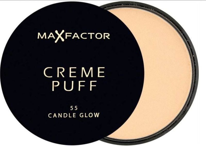 Max Factor Creme Puff Pressed Powder Foundation 55 Candle Glow 21 gram