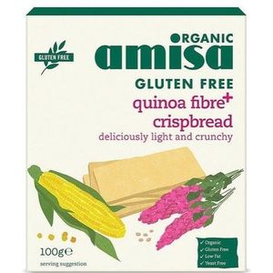 amisa Quinoa fiber plus crispbread 100 Gram