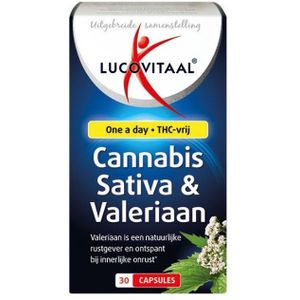 Lucovitaal Cannabis sativa & valeriaan 30 capsules