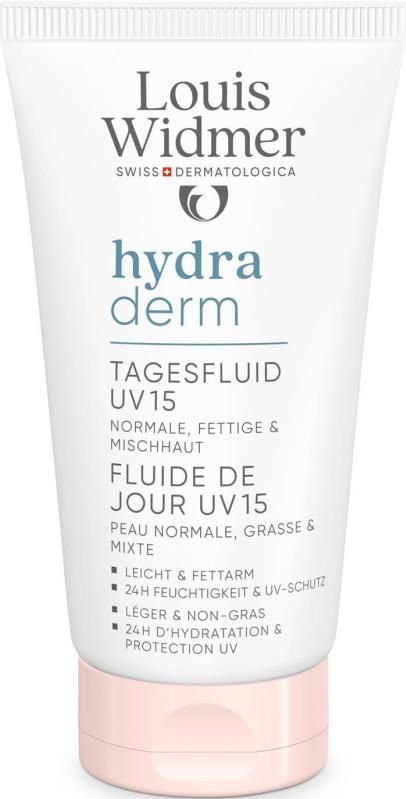 Louis Widmer - Hydraderm Dag Fluide UV15 - Licht Geparfumeerd - 50ml
