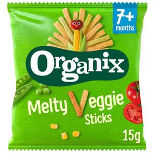 organix goodies Melty veggie sticks 7+ maanden bio 15 Gram