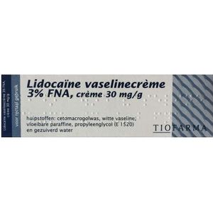 Fagron Lidocaïne vaselinecrème 3% fna 30g