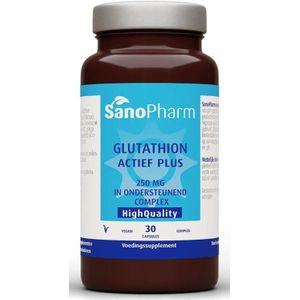 Sanopharm Glutathion actief plus 30 Vegan Capsules
